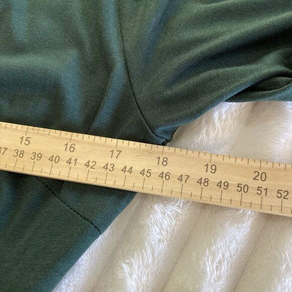 Berydress Women Dress Large 3/4 Sleeve Faux Wrap Dark Green Classic - Picture 7 of 9